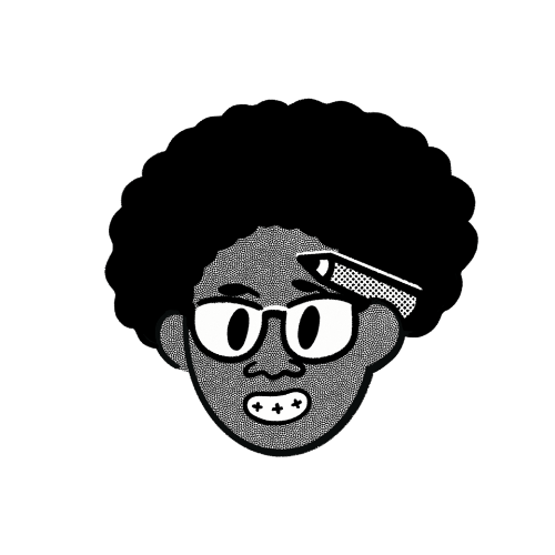 Retrato estilizado de Isis Beatriz no estilo Notion